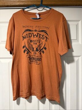 Midwest Boots Orange Graphic Tee